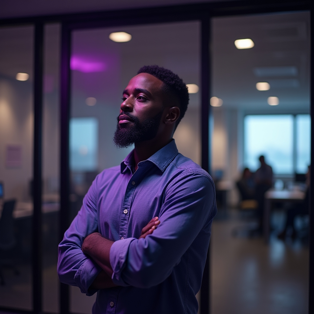Individual contributor quietly observing office activity, noticing a recurring pattern